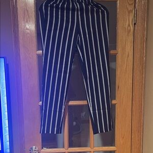 SHEIN Kids Black and White Striped Pants